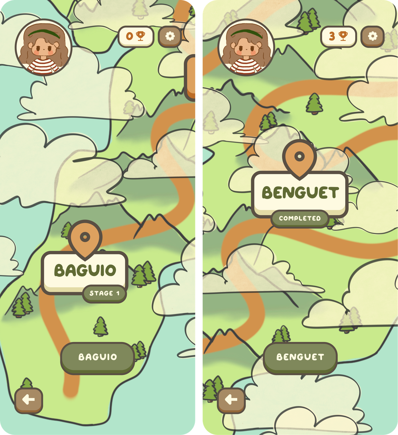 World Map Navigation